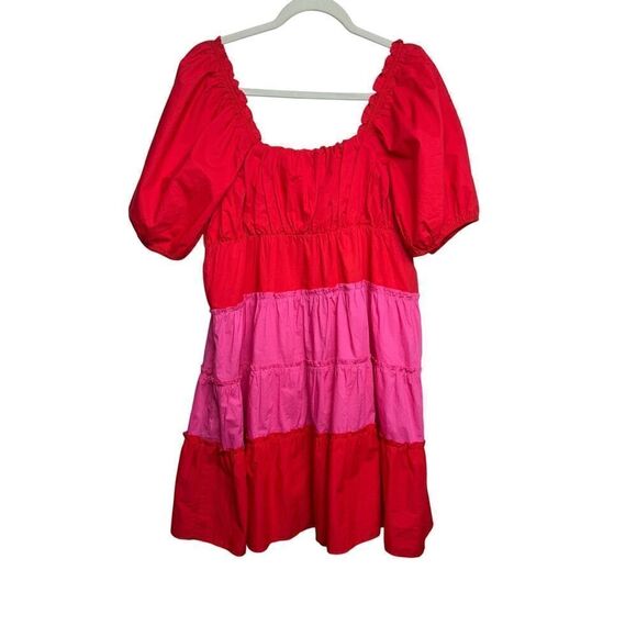 English Factory Two Tone Sweetheart Mini Dress Sz. M - Picture 7 of 8